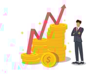7278452-empresario-aumentar-o-orcamento-o-conceito-de-aumentar-financas-nova-economia-gratis-vetor
